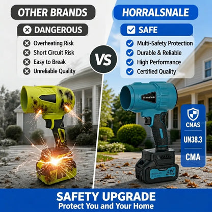 Cordless Battery Operated Rechargeable Handheld Portable High Speed Blower with Pure Copper Turbo Fan, Car Cleaning Tool, Home & Garden Maintenance Aid, Holiday Gift, Battery Operated Leaf Blower