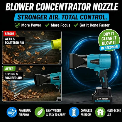 Cordless Battery Operated Rechargeable Handheld Portable High Speed Blower with Pure Copper Turbo Fan, Car Cleaning Tool, Home & Garden Maintenance Aid, Holiday Gift, Battery Operated Leaf Blower