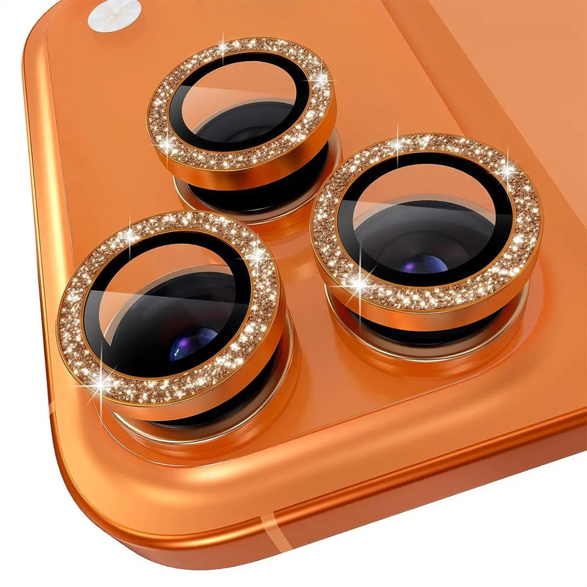 Camera Protector with Sparkling Diamond Design for Iphone17/16/15/14/13/Promax/Pro/Plus/Air Tempered Glass Screen Protector with Shimmering Diamond Details Scratch-Resistant Easy to Install Exquisite Mobile Accessory for Long-Lasting Smartphone Protection