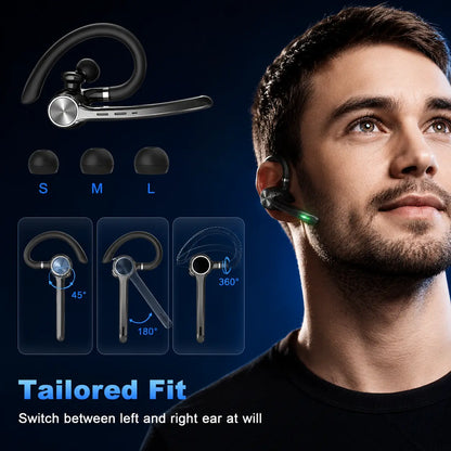 Bluetooth Headset, Wireless Earpiece with AI Noise Cancelling Mic, 500Mah LED Display Charging Case, up to 72H Talk Time, USB Dongle and Mute Button for Trucker Office Computer Phone, G7 Tiktokshopbacktoschool,Back to School,Back to School Haul